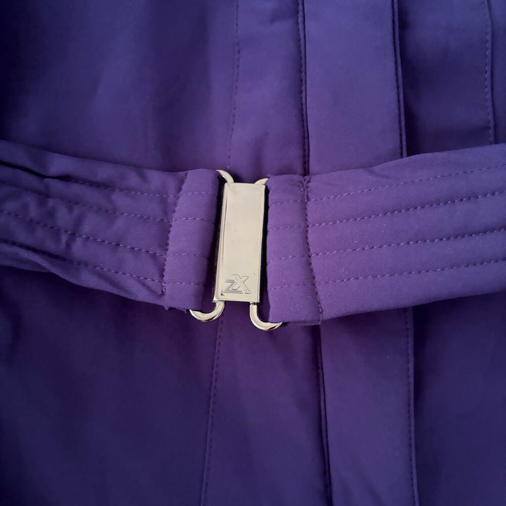 ZeroXposur Coat Size Medium Purple Hooded. NWT Belted - Picture 3 of 13